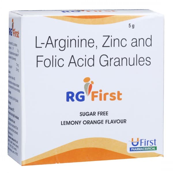 RG First Sugar Free Lemony Orange Flavour Granules 5 g