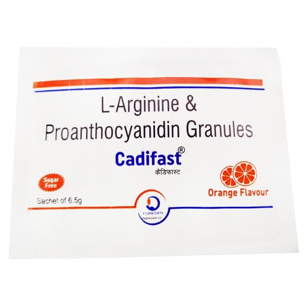 Cadifast Sugar Free Orange Flavour Granules 6.5 g