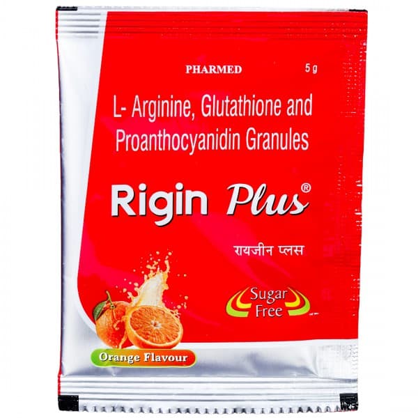 Rigin Plus Sugar Free Orange Flavour Sachet 5 g