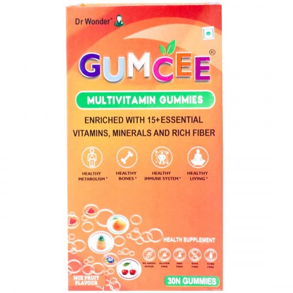 Gumcee Mix Fruit Flavour Multivitamin 30 Gummies