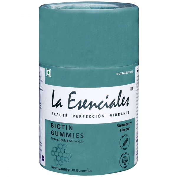 La Esenciales Biotin Strawberry Flavour 30 Gummies
