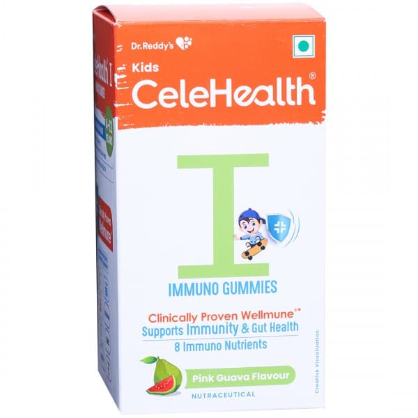 Celehealth I Kids Pink Guava Flavour 30 Immuno Gummies