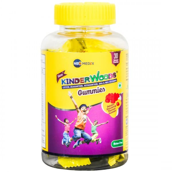KinderWoods New Delicious Strawberry Flavored 30 Gummies