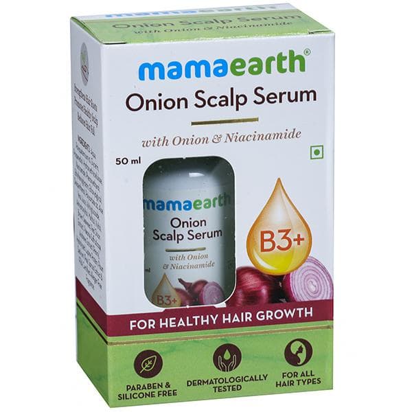 Mamaearth Onion Scalp Serum with Onion & Niacinamide for Healthy Hair Growth 50 ml