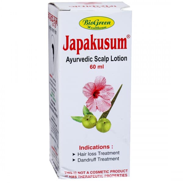 Biogreen Healthcare Japakusum Ayurvedic Scalp Lotion 60 ml