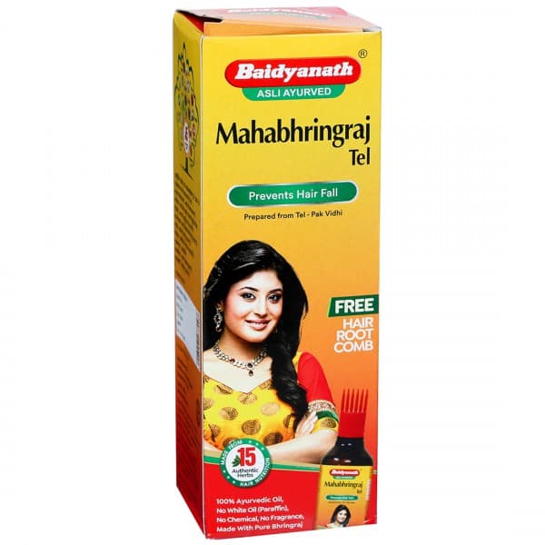 Baidyanath Nagpur Mahabhringraj Tel (Free Hair Root Comb) 200 ml