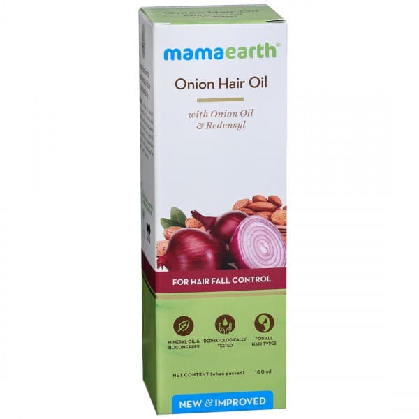 Mamaearth Onion Hair Oil with Onion Oil & Redensyl for Hair Fall Control 100 ml