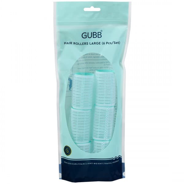 Gubb Hair Rollers Large Sea Green Pack Of 6