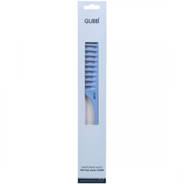 Gubb Santorini Hues Pin Tail Hair Comb Sky Blue