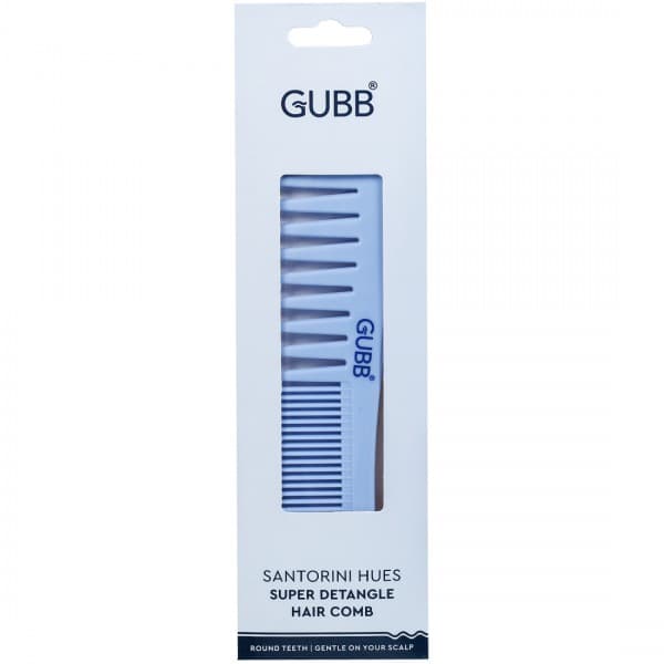 Gubb Santorini Hues Super Detangle Hair Comb Sky Blue