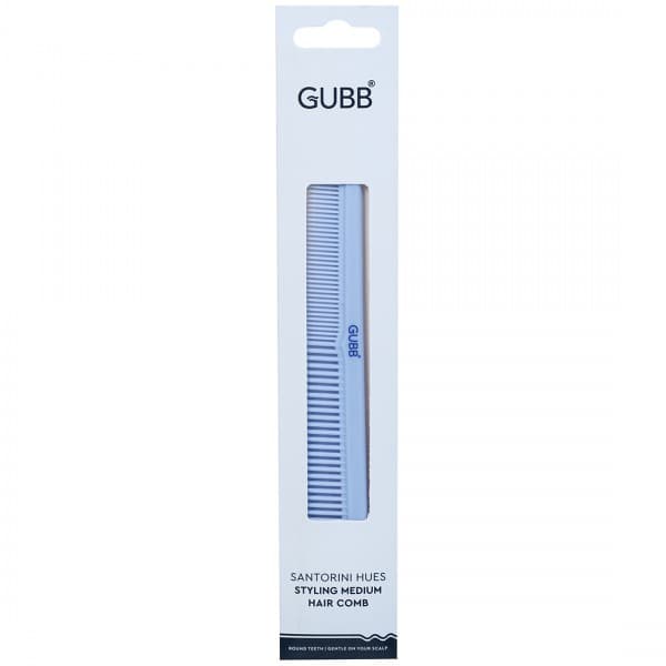 Gubb Santorini Hues Styling Medium Hair Comb Sky Blue