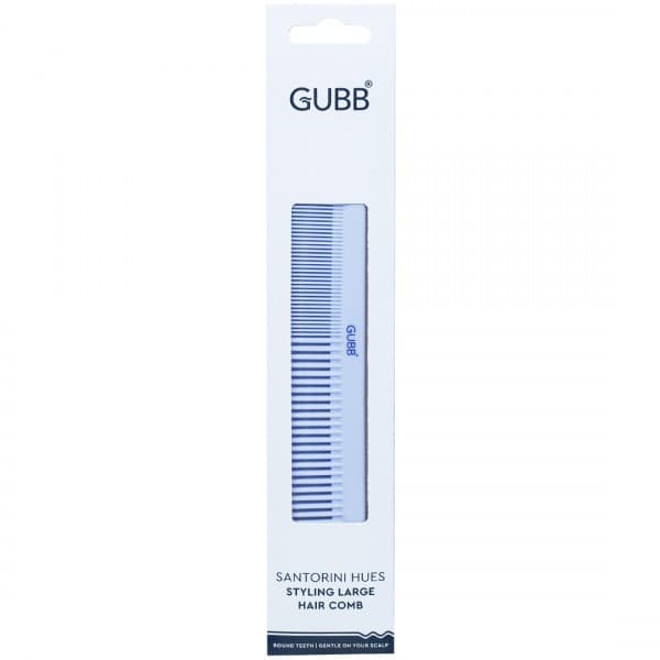 Gubb Santorini Hues Styling Large Hair Comb Sky Blue