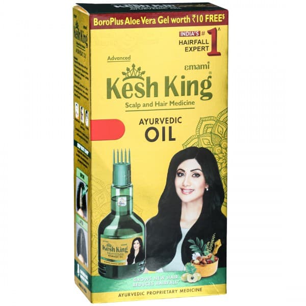 Emami Kesh King Ayurvedic Hair Oil (Free Boro Plus Aloe Vera Gel 8 ml) 50 ml