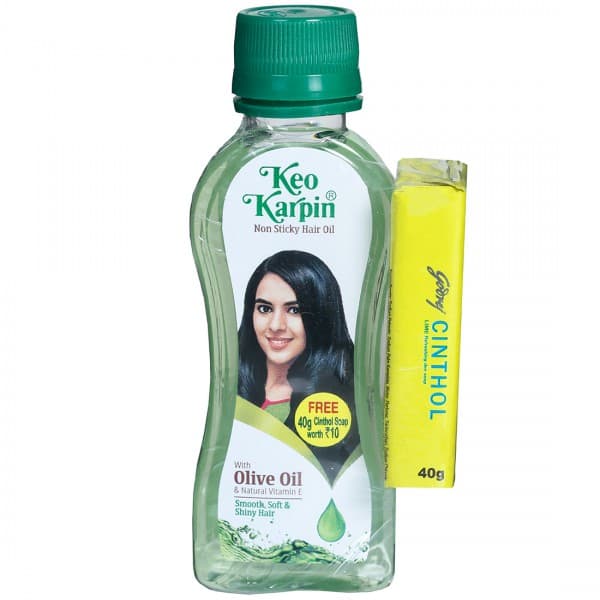 Keo Karpin Non Sticky Hair Oil (Free Cinthol Lime Refreshing Deo Soap 40 g) 100 ml