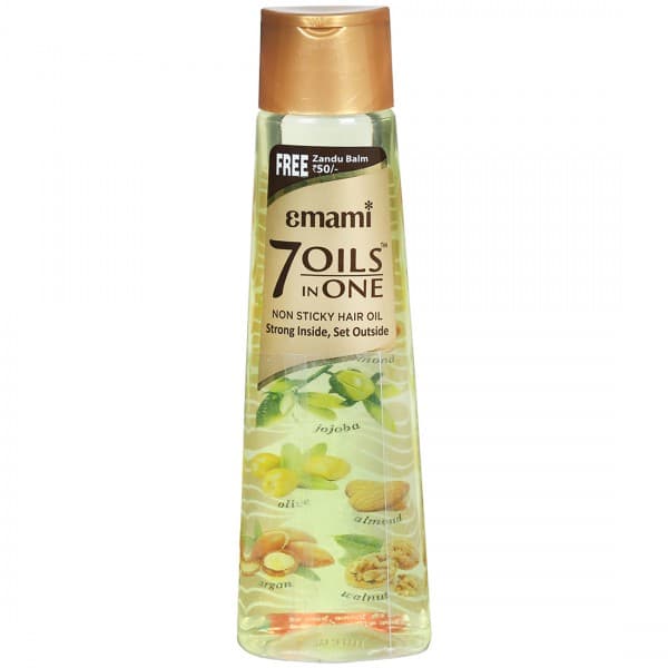 Emami 7 Oils In One Non Sticky Hair Oil (Free Zandu Balm 8 ml) 200 ml