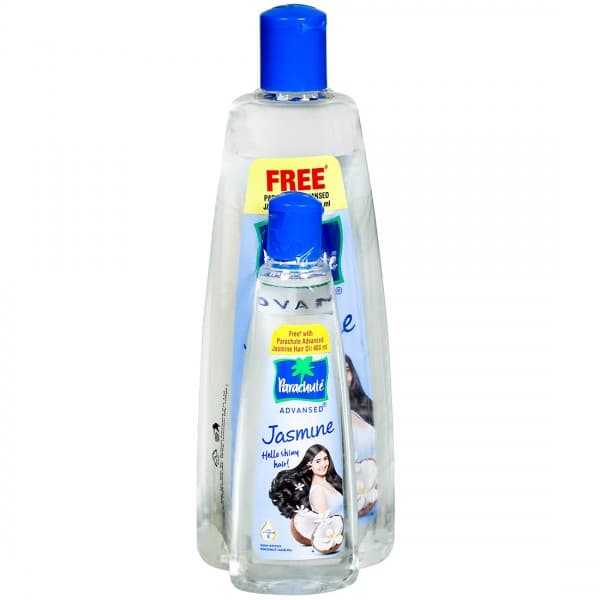 Parachute Advansed Non Sticky Hair Oil Jasmine (Free Parachute Advansed Jasmine Hair Oil 90 ml) 400 ml