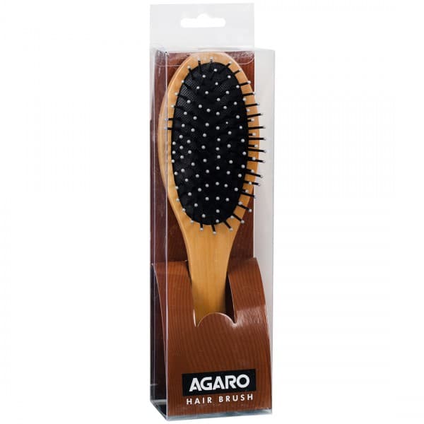 Agaro Wooden Narrow Oval Hair Brush