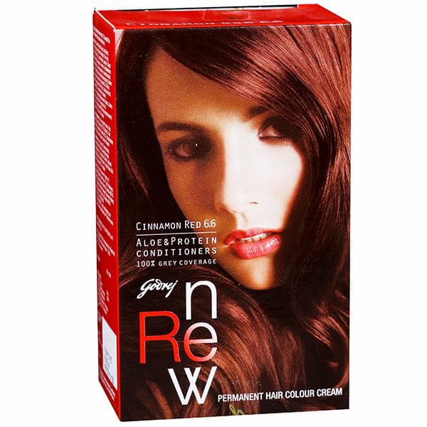 Godrej Renew Hair Colour Cream Cinnamon Red 6.6 (26 g + 20 ml)