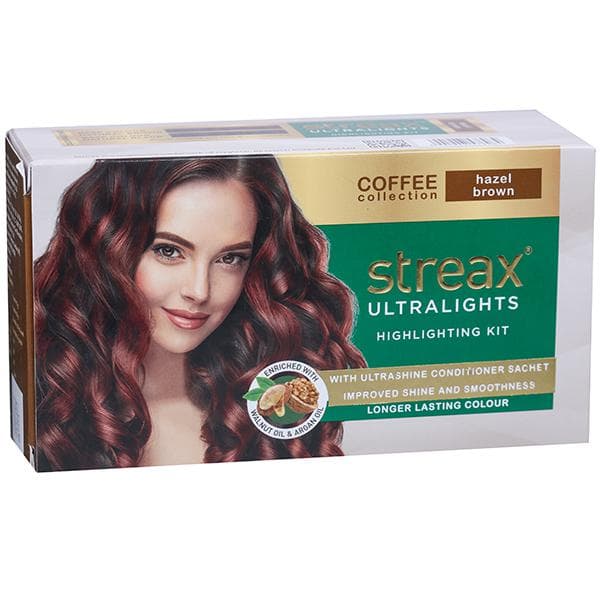 Streax Ultralights Highlighting Kit Coffee Collection Hazel Brown (10 g + 20 g + 2 x 20 ml + 2 x 5 g)