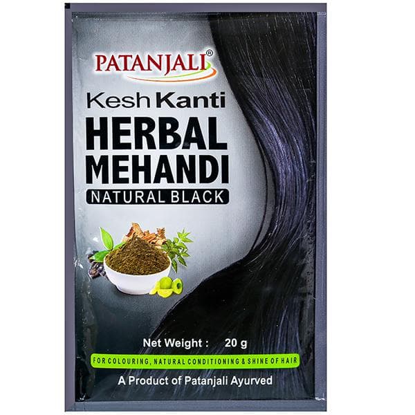 Patanjali Kesh Kanti Herbal Mehandi Natural Black 20 g