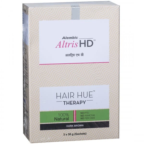 Altris HD Dark Brown Hair Hue Therapy Sachets 3 x 50 g