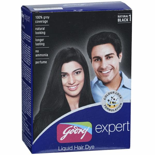 Godrej Expert Natural Black 1 Liquid Hair Dye 40 ml + 45 ml