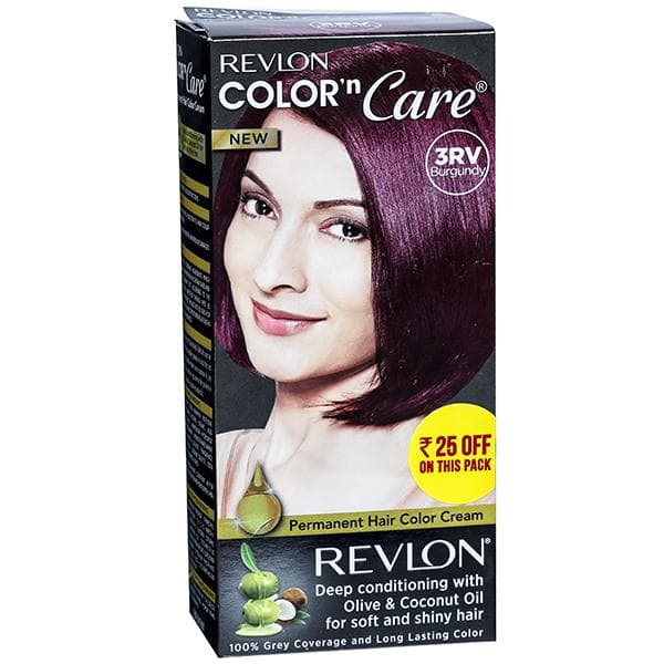 Revlon Color N Care Hair Color Cream Burgundy 3RV (Rs.25 Off) (40 g + 60 ml + 7.5 ml)