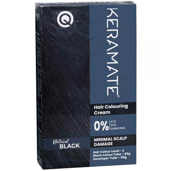 Keramate Natural Black Hair Colouring Cream 120 g