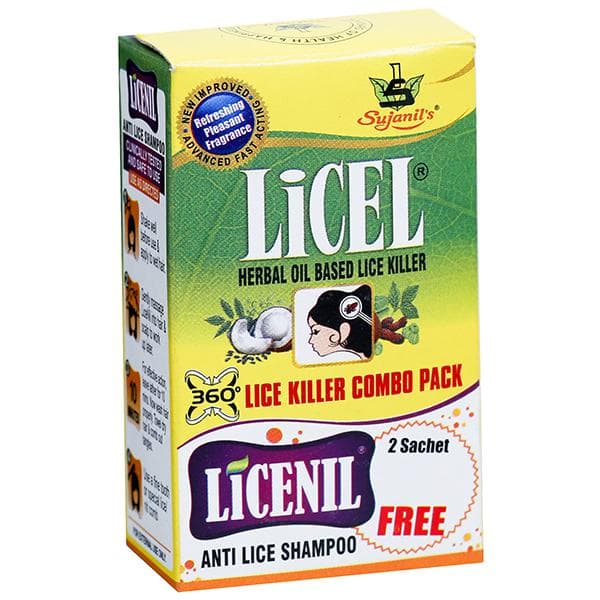 Licel Lice Killer Herbal Oil (Free Licenil Anti Lice Shampoo 2 x 8 ml) 20 ml