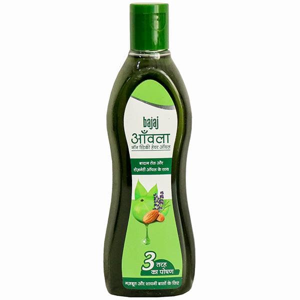 Bajaj Amla Non Sticky Hair Oil With Badam Oil And Rosemary Oil 300 ml