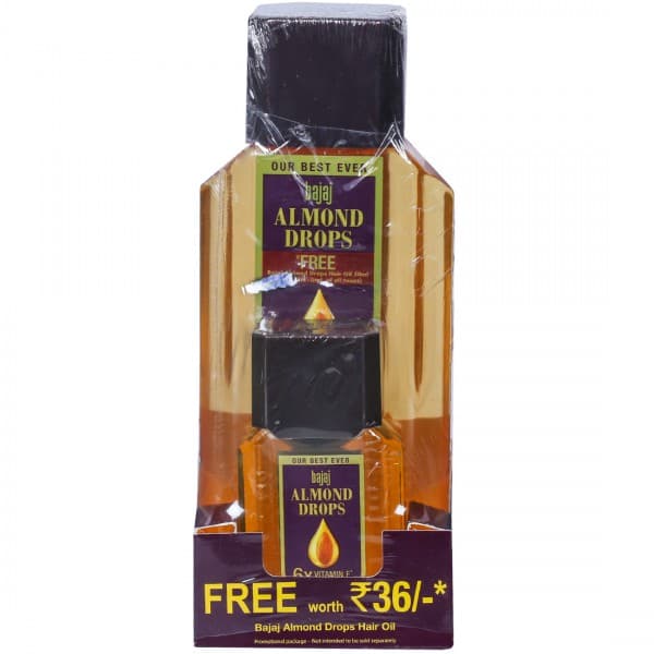 Bajaj Almond Drops Hair Oil (Free Bajaj Almond Drops Hair Oil 50 ml) 500 ml