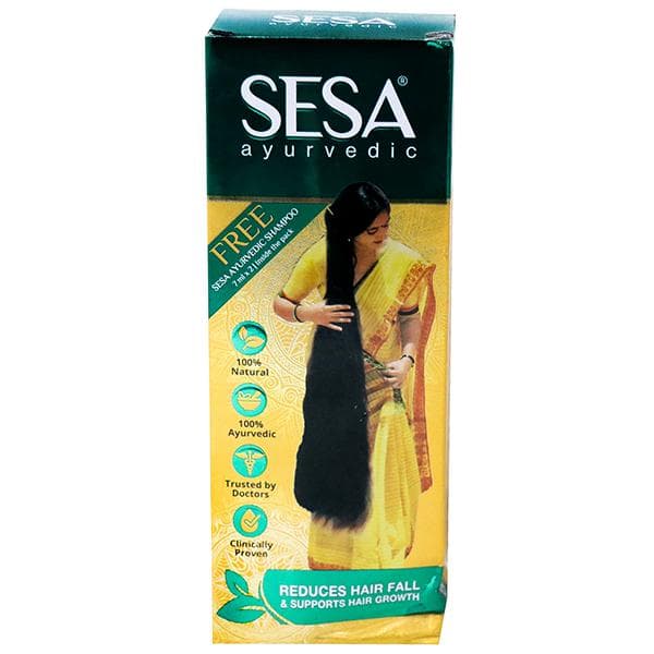 Sesa Ayurvedic Hair Oil (Free Sesa Ayurvedic Shampoo 2 x 7 ml) 100 ml