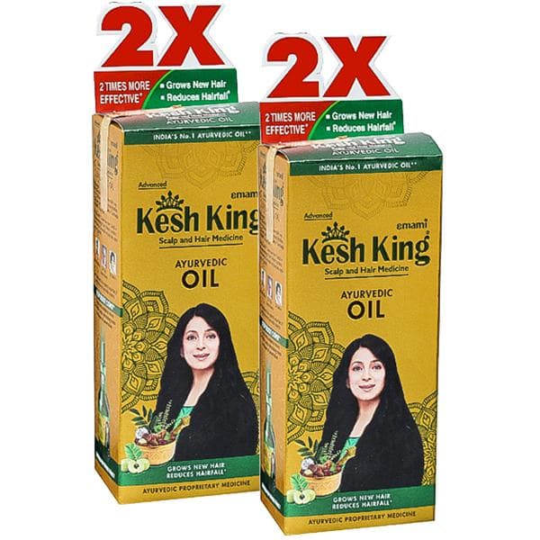 Emami Kesh King Ayurvedic Hair Oil (Buy 1 Get 1 Free) 2 x 60 ml