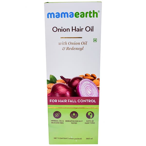 Mamaearth Onion Hair Oil with Onion Oil & Redensyl for Hair Fall Control 250 ml