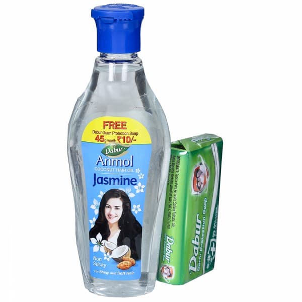 Dabur Anmol Jasmine Coconut Hair Oil (Free Dabur Germ Protection Soap 45 g) 100 ml