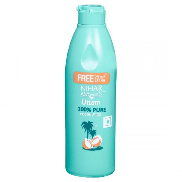 Nihar Naturals Uttam Pure Coconut Oil (Free 25ml Extra) 90 ml