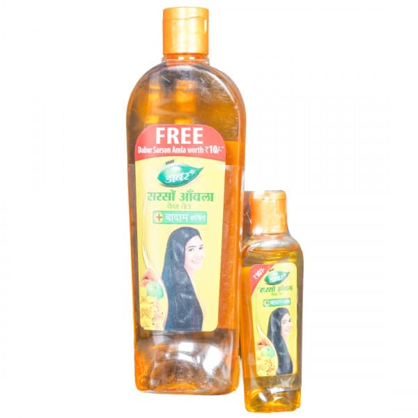 Dabur Sarson Amla Kesh Tail + Badam Shakti (Free Dabur Sarson Amla Bottle Worth Rs 10) 170 ml