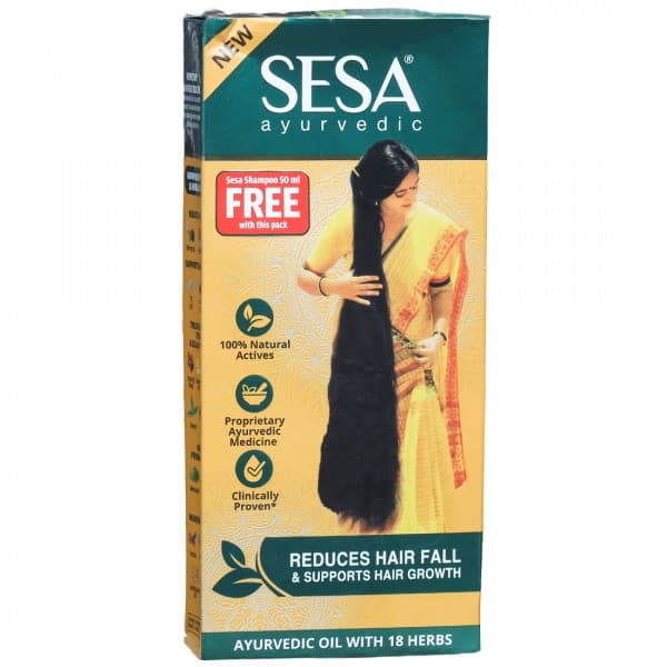 Sesa Ayurvedic Hair Oil (Rs. 5 Off) (Free Sesa Ayurvedic Shampoo 50 ml) 90 ml