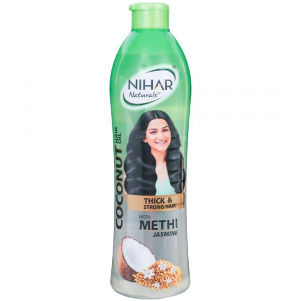 Nihar Naturals Coconut Hair Oil with Methi Jasmine 550 ml
