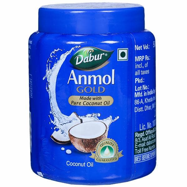 Dabur Anmol Gold Pure Coconut Oil Jar 500 ml