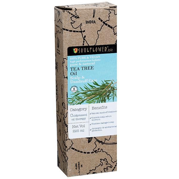 Soulflower Pure & Natural Tea Tree Oil Scalp & Dandruff Care 225 ml