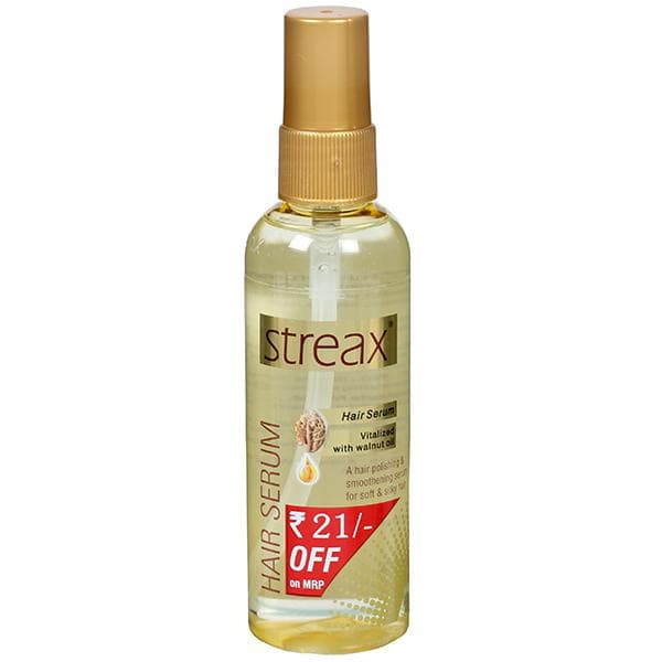 Streax Hair Serum Vitalized with Walnut Oil (Rs 21 Off on MRP) 100 ml