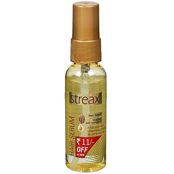 Streax Hair Serum Vitalized with Walnut Oil (Rs 11 Off on MRP) 45 ml