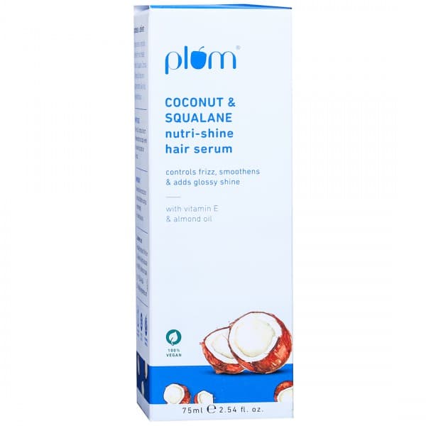Plum Coconut & Squalane Nutri Shine Hair Serum With Vitamin E & Almond Oil 75 ml