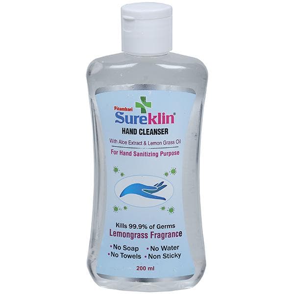 Pitambari Sureklin Hand Cleanser With Lemongrass Fragrance 200 ml