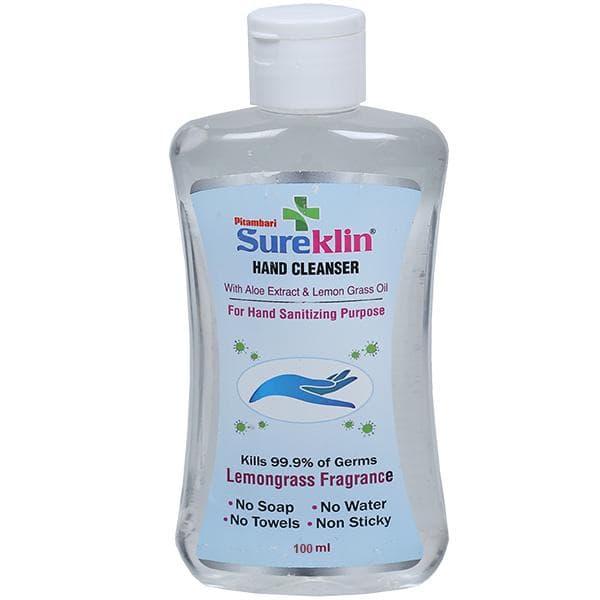 Pitambari Sureklin Hand Cleanser With Lemongrass Fragrance 100 ml