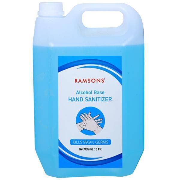 Ramsons Alcohol Base Hand Sanitizer Liquid 5 L