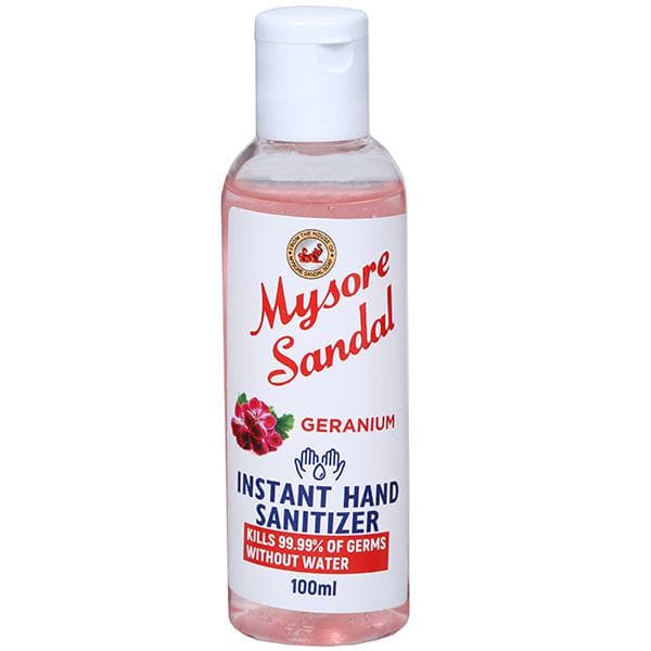 Mysore Sandal Geranium Instant Hand Sanitizer 100 ml