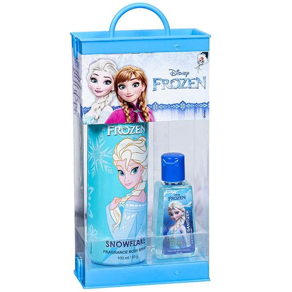 Disney Frozen Combo Pack (Snowflake Fragrance Body Spray & Elsa Hand Sanitizer with Moisturizer) (100 ml + 30 ml)