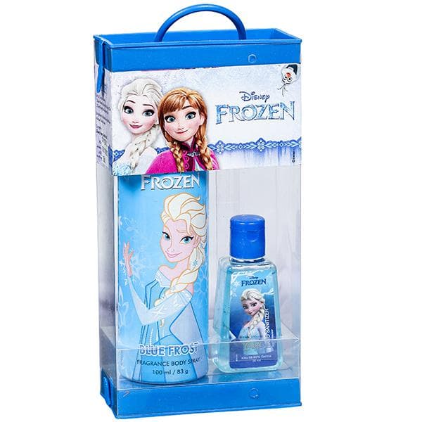 Disney Frozen Combo Pack (Blue Frost Fragrance Body Spray & Elsa Hand Sanitizer with Moisturizer) (100 ml + 30 ml)